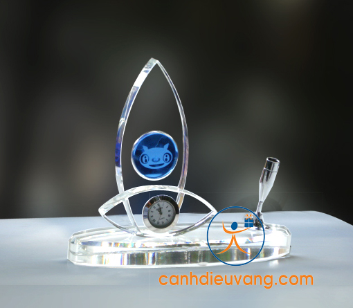Bộ để bàn pha lê